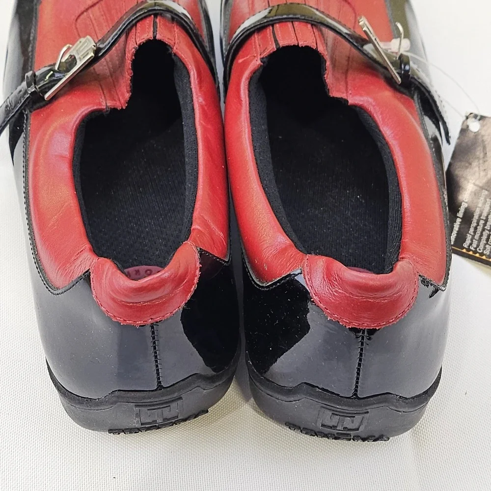 Tehama Smartec Air Golf Spikes Leather Buckle Loafers Shoes Brazil Womens 7.5M‎